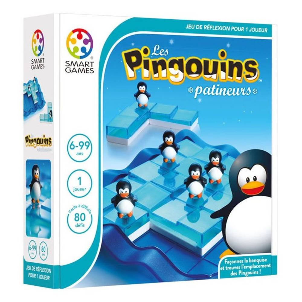 New in Box-Smart Games Les Pingouins Patineurs(Penguins on Ice)-Multilingual